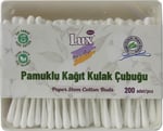 Lux Pamuklu Kağıt Kulak Çubuğu, 3 Paket, Toplam 600 Adet