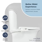 LUXE Bidet Luxe TS1008E Yavaş Kapanan, Hızlı Çıkarma Menteşeli ve Kaymaz Tamponlu Uzun Rahat Oturaklı Klozet Kapağı (Beyaz)