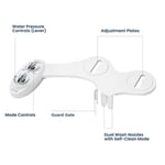Luxe Bidet Neo 185 Bidet Kendi Kendini Temizleyen Çift Başlıklı Manuel Tuvalet Aparatı, Beyaz