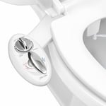 Luxe Bidet Neo 320 (Elite Series) – kendi kendini temizleyen Dual başlık –, sıcak ve soğuk su ile elektrik mekanik Bide WC-sabitleme W/güçlü musluk valfler ve metal hortumlar, Neo 320 white