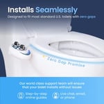 Luxe Bidet NEO 320 Klozet Üstü Bide Başlığı, Çift Memeli, Sıcak Su, Mavi