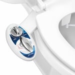 Luxe Bidet NEO 320 Klozet Üstü Bide Başlığı, Çift Memeli, Sıcak Su, Mavi