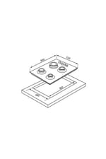 Luxell V6-04T (Ö.Cam(Vitroseramik) Ocak
