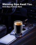 LUXU 16oz Çift Duvarlı Cam Kahve Kupaları, 2'li Premium Kahve Fincanları, Çift Duvar Yalıtımlı Cam Kahve Fincanları, Şeffaf Borosilikat Cam Kupalar, Cappuccino, Espresso, Sıcak İçecek ve İçecek için