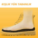LX09 - Vegan Doğal Mantar Peluş | Doğal Isı, Soğuk Havalara Özel, Sıcak Tutan Iç Tabanlık (Kahverengi, 34-45)