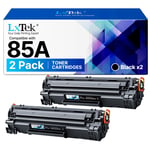 LxTek HP 85A CE285A için Uyumlu Toner Kartuşu Değiştirme Laserjet Pro M1132MFP M1217NFW M1212NF P1102W P1102 P1106 M1132 P1100 M1213NF M1136 M1210 M1212 (Siyah, 2'li Paket) ile Uyumlu