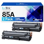 LxTek HP 85A CE285A için Uyumlu Toner Kartuşu Değiştirme Laserjet Pro M1132MFP M1217NFW M1212NF P1102W P1102 P1106 M1132 P1100 M1213NF M1136 M1210 M1212 (Siyah, 2'li Paket) ile Uyumlu