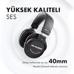 M-AUDIO HDH40 - Kulak Üstü Stüdyo Kulaklıkları, Stüdyo izleme, Podcasting ve Kayıt için Kapalı Arka Tasarım, Esnek Kafa Bandı ve 2.7m Kablo Ile