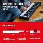 M-AUDIO Keystation 49 MK3 - 49 Tuşlu USB MIDI Klavye Controller, Atanabilir Kontroller ve Yazılım Üretim Paketi dahil Mac ve PC içi - Seçenekler: 49-Tuş Keystation, 61-Tuş Keystation, 88-Tuş Hammer...