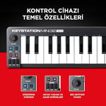 M-AUDIO Keystation Mini 32 MK3 USB MIDI Klavye Denetleyicisi, 32 Hız Duyarlı Mini Tuş ve Kayıt Yazılımı Dahil - Seçenekler: Controller Mini, Mini Pro Controller