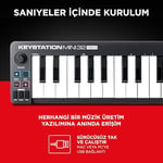 M-AUDIO Keystation Mini 32 MK3 USB MIDI Klavye Denetleyicisi, 32 Hız Duyarlı Mini Tuş ve Kayıt Yazılımı Dahil - Seçenekler: Controller Mini, Mini Pro Controller