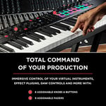 M-AUDIO Oxygen Pro 61-61 Tuşlu USB MIDI Klavye Controller, Ritim Pedleri, MIDI Atanabilir Düğmeler, Butonlar, Faderler ve Yazılım Paketi - Seçenekler: 25 Tasten, 49 Tasten, 61 Tasten, Tek, Tek kişilik