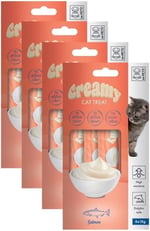 M-PETS CREAMY SOMON BALIKLI KEDİ ÖDÜLÜ 4X15GR