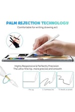 m.tk moveteck iPad Air 5. Nesil Kalem, Magnetik Şarj, Avuç İçi Red, Beyaz