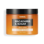 Macadamia Özlü Vücut Peelingi Kundal Macadamia & Sugar Body Scrub 550g (Cherry Blossom)