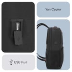 Mack Business X MCC-805 15.6 inç Laptop Sırt Çantası, Mackbook Sırt Çantası, USB Şarj Portlu Bilgisayar ve Notebook Çantası, Kadın Erkek Bilgisayar İş Çantası, Üniversite Okul Ç - Bedenler: 14.1, 15.6