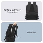 Mack Business X MCC-805 15.6 inç Laptop Sırt Çantası, Mackbook Sırt Çantası, USB Şarj Portlu Bilgisayar ve Notebook Çantası, Kadın Erkek Bilgisayar İş Çantası, Üniversite Okul Ç - Bedenler: 14.1, 15.6