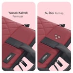 MACK Iksy MCC-902 Laptop Çantası, Erkekler ve Kadınlar için Profesyonel Bilgisayar Çantası, 13,3 inç - 14.1 inç Notebook Çantası, Evrak Çantası, Kırmızı
