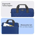 MACK Iksy MCC-903 Laptop Çantası, Erkekler ve Kadınlar için Profesyonel Bilgisayar Çantası, 13,3 inç - 14.1 inç Notebook Çantası, Evrak Çantası, Lacivert