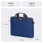 MACK Iksy MCC-903 Laptop Çantası, Erkekler ve Kadınlar için Profesyonel Bilgisayar Çantası, 13,3 inç - 14.1 inç Notebook Çantası, Evrak Çantası, Lacivert