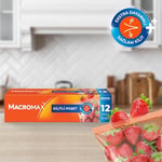 Macro Max Fermuarlı Kilitli Poşet 12 Adet (20x25 cm), Çok Kez Aç Kapa Pratik Saklama Poşeti