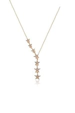 Madam Matmazel Gümüş Kayan Yıldız Kolye, Kadın, Genç Kız ve Anne, Kübik Zirkon (CZ), 925 Ayar Gümüş (Rose Gold)