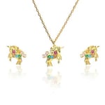 Madam Matmazel Minimal Unicorn Takı Set, 925 Ayar Gümüş, Renkli ZirkonTaşlı, Kadın, Genç, Kız