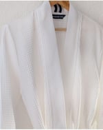 Madame Coco Marty Kimono Unisex Bornoz/Terlik Seti - Yat Koleksiyon - Beyaz