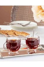 Madame Coco Priour 4'lü Çay Fincanı
