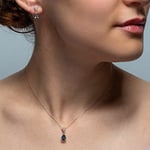 Madam&Matmazel Mistik Topaz Gümüş Kadın Takı Seti | 925 Ayar Gerçek Gümüş (Pembe Altın), Küpe, Kolye