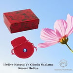 Madam&Matmazel Mistik Topaz Gümüş Kadın Takı Seti | 925 Ayar Gerçek Gümüş (Pembe Altın), Küpe, Kolye