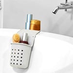 madesmart 2 Cepli Küvet Selesi | BANYO KOLEKSİYONU | 2 Bölmeli | Oyuncaklar, Sabunlar ve Şampuan için Ekstra Saklama | Küvet Kenarına Asılır | Yumuşak Kavrama Malzemesi Kaymayı Önler | BPA İçermeyen