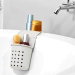 madesmart 2 Cepli Küvet Selesi | BANYO KOLEKSİYONU | 2 Bölmeli | Oyuncaklar, Sabunlar ve Şampuan için Ekstra Saklama | Küvet Kenarına Asılır | Yumuşak Kavrama Malzemesi Kaymayı Önler | BPA İçermeyen
