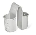 madesmart 2 Cepli Küvet Selesi | BANYO KOLEKSİYONU | 2 Bölmeli | Oyuncaklar, Sabunlar ve Şampuan için Ekstra Saklama | Küvet Kenarına Asılır | Yumuşak Kavrama Malzemesi Kaymayı Önler | BPA İçermeyen