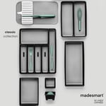 Madesmart 29100 Range çekmece bis 3 adet plastik beyaz 41 x 34 x 4,5 cm