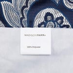 Madison Park Aubrey suni ipekten perde, şal desenli, jakar, çubuk cepli, görüş korumalı, oturma odası, mutfak, yatak odası ve yu - Seçenekler: 45.7G x 127U cm (1 Panel), 50 in x 95 in, 84