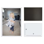 MAG-Tech magtech Magnetische Foto Pocket Rahmen, weiß, hält 10,2 x 15,2 cm Fotos, 10 Stück, weiß, 5 x 7
