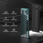 MageGee Taşınabilir%60 Mekanik Oyuncu Klavyesi, MK-Box LED Aydınlatmalı Kompakt 68 Tuşlu Mini Kablolu Ofis Klavyesi (Kırmızı Switch) – Windows, Laptop, PC, Mac Uyumlu – Siyah/Gri