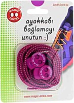 Magic Locks Unisex Bordo Günlük Ayakkabı Bağcığı 10A1