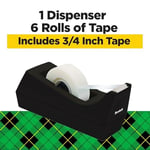 Magic Tape Value Pack W/dispenser, 3/4