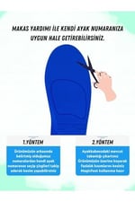 Magicfoot WorkEnergy İş Tabanlığı -Uzun Süreler Ayakta Çalışanlar İçin - High Memory Foam - Darbe Emici - Ortopedik Tabanlık (40-45)