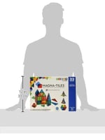 Magna-Tiles 32 parçalı set Clear Colours, farklı, manyetik 3D yapı taşları, net renklerde, oyun oynayarak öğrenmeyi teşvik eder
