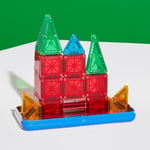 MAGNA-TILES microMAGS 26 parçalı seyahat manyetik yapı seti – Bold Colors, orijinal manyetik yapı markası