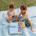 Magna-Tiles Saklama Kutusu ve İnteraktif Oyun Matı, Oyun Odası, Dolap, Yatak Odası, Ev Organizasyonu ve Sınıf için Kulplu Katlanabilir Saklama Kutusu, 12,5 x 11 x 8
