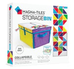 Magna-Tiles Saklama Kutusu ve İnteraktif Oyun Matı, Oyun Odası, Dolap, Yatak Odası, Ev Organizasyonu ve Sınıf için Kulplu Katlanabilir Saklama Kutusu, 12,5 x 11 x 8