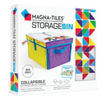Magna-Tiles Saklama Kutusu ve İnteraktif Oyun Matı, Oyun Odası, Dolap, Yatak Odası, Ev Organizasyonu ve Sınıf için Kulplu Katlanabilir Saklama Kutusu, 12,5 x 11 x 8