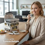 Mahmood Coffee Hazır Türk Kahvesi Sütlü Şekersiz (19 Gr x 12 Adet)