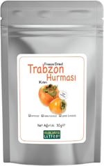 makarna lütfen! Trabzon Hurması Kuru Meyve Cipsi Dondurularak Kurutulmuş Freeze Dried Meyve Kıtırı (30 g) 2li paket