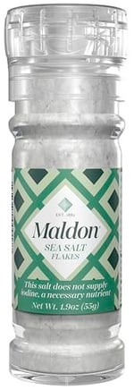 Maldon Sea Salt Flakes Deniz Tuzu Kristalleri, Değirmen Şişe, 55 g