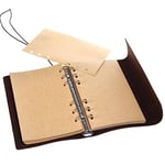 MALEDEN Vintage doldurulabilir notebook, birinci sınıf PU-Deri klasik kabartmalı Travel Journal günlük boş sayfa ve retro kolye ucu